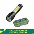 Rechargeable/Portable/Stylish mini Telescopic Zoom Flash Light _(XPE+COB). 