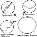 2 Inch 50 Pack Loose Leaf Binder Rings Binder Rings Nickel Plated Steel Binder Rings. 