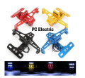 Universal CNC Frame Motorcycle License Number Plate Holder With Led Light Adjustable. 