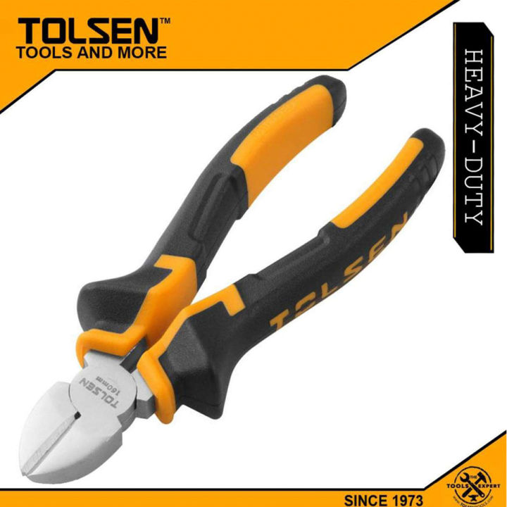 TOLSEN%206"%20Diagonal%20Cutting%20Pliers,%206%20inch,%20160mm%20TPR%20Handle%20Model:%2010003%20-%20Image%202