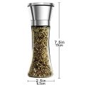 Xiajing Stainless Steel Salt Grinder Pepper Shaker with Adjustable Coarseness Pepper Mill Spice Jar Containers Kitchen Accessories Cooking Tool. 