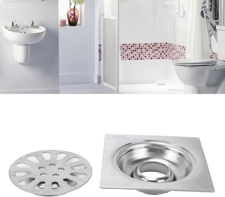 Bathroom/Kitchen%205%E2%80%9D%20Floor%20Drain%20Stainless%20Steel%20Conceal%20Box%20Jali%20-%20Image%202