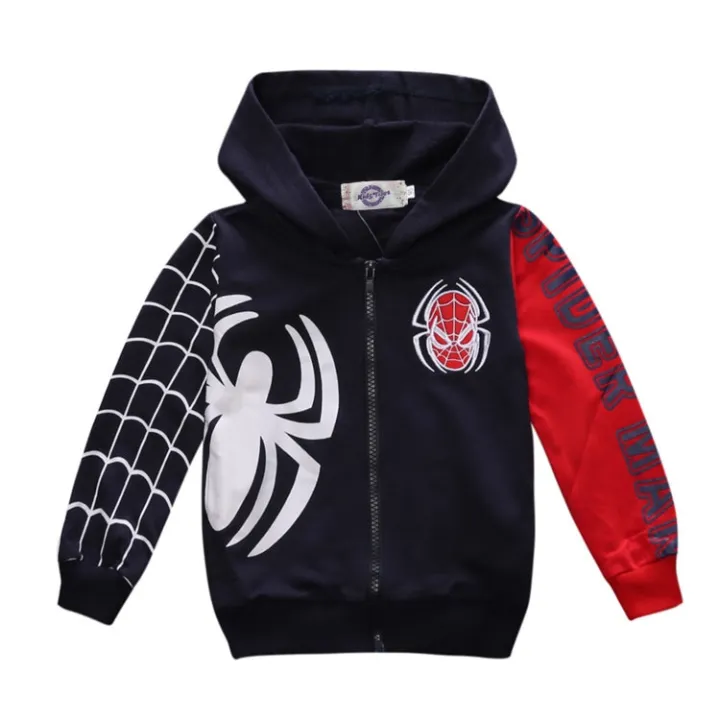 Baby%20Boy%20Clothing%20Long%20Sleeve%20Fashion%20Cartoon%20Outerwear%20Jackets%20Spiderman%20Hooded%20Jacket%20for%20Teenage%20Boys%20-%20Image%204