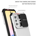 Quiberk for Xiaomi Redmi Note 10 5G Phone Case Slide Camera Cover Kickstand Hard Shockproof Armor Back Casing. 