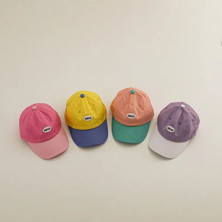 Korea Children Baseball Cap Summer Fashion Letter Kids Peaked Cap Children Sunscreen Cap 2023 Baby Sun Hat