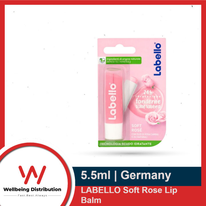 LABELLO Soft Lip Balm Rose Flavor 5.5 Ml