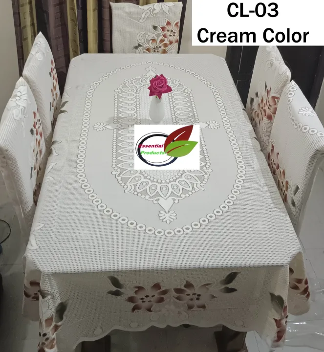 Net%20Fabric%20Table%20Cloth%20and%206%20Piece%20chair%20Cover%20Set%20.%20-%20Image%202