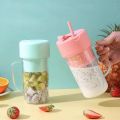 6 Blades Portable Juicer Electric Juicer with Straw Fruit Vegetables Automatic Smoothie Blender Kitchen Tool Food Processor Fitness Travel. 