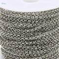 2 Roll O Shape Jewelry Making Chain 20 Yard Necklace Bracelet Extender Chain 2mm.