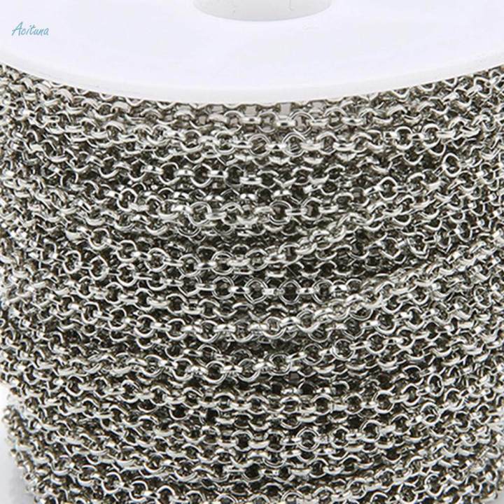 2%20Roll%20O%20Shape%20Jewelry%20Making%20Chain%2020%20Yard%20Necklace%20Bracelet%20Extender%20Chain%202mm%20-%20Image%205