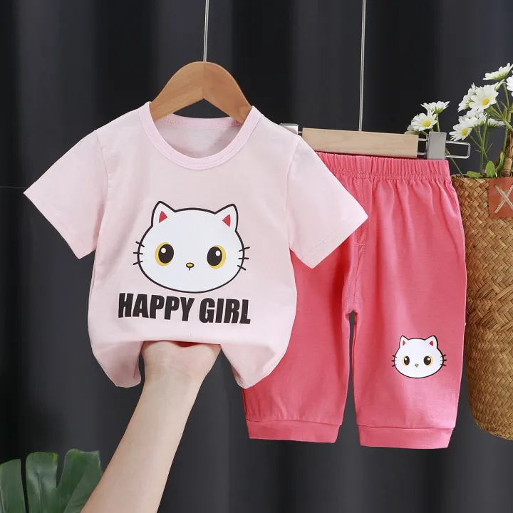 Children's%20Summer%20Clothes%20Girls'%20Suit2022New%20Boys'%20Cotton%20Short-Sleeved%20BabytKids%20Shorts%20Children's%20Clothing%20-%20Image%203