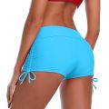 Women Running High Waist Bikini Bottoms Swim Briefs Beach Shorts Ruched Bottom Bottomed Sports Safety Drawstring Yoga Shorts. 