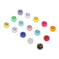 Smile Face Beads, Colorful Smile Beads Convex Design for Kids. 