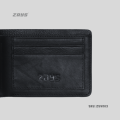 Zays Premium Handcrafted Slim Bifold Leather Short Wallet for Men & Women - Personalized Top-Grain Leather Wallet - Compact, Durable & Stylish (Chocolate).