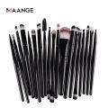Factory wholesale 20 eye makeup brushes, full set of eyeshadow brushes, beauty tools, neutral logoless eyeliner brushes. 