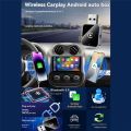 Smart Carplay AI Box 2 in 1 Wireless Carplay Android Auto Adapter USB Dongle Wired Carplay to Wireless Plug and Play. 