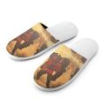 Skibidi Toilet DIY Design Winter Cotton Slippers Fashion Couple Winter Anti Slip Warm Wide Versatile House Shoes Cotton Slippers.