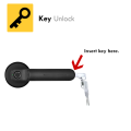 Smart Door Lock For Bedroom Zymak BDL250X Bedroom Door Lock With Fingerprint Tuya App And Key Biometric Door Lock Fingerprint Door Lock. 