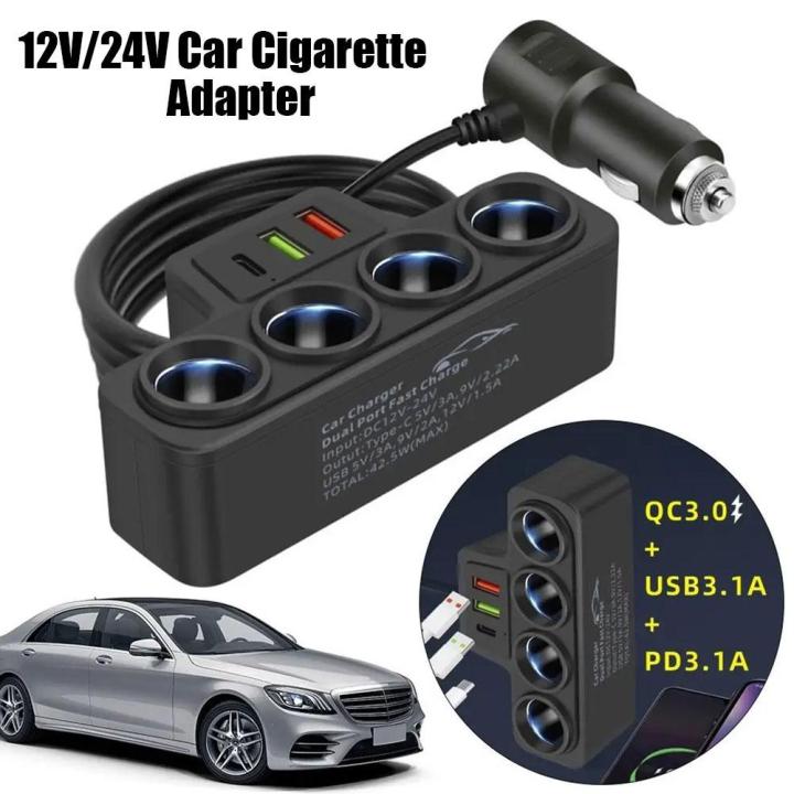 4%20Ways%20Multi%20Socket%20Car%20Cigarette%20Lighter%20Splitter%20Power%20Adapter%2012v-24v%20Fast%20Charger%20Plug%20Phone%20Power%20Adapter%20-%20Image%202