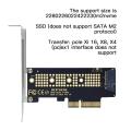【3C VictoryEagle】1pc NVMe PCIe M.2 NGFF SSD PCIe X1 Adapter Card X1 To Card With Bracket.