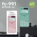 Durable Portable 991ES Plus-2nd Edition Scientific Calculator Student Stationery with Protective Case Function Calculato 417 Function Matrix Complex Number Calculator.