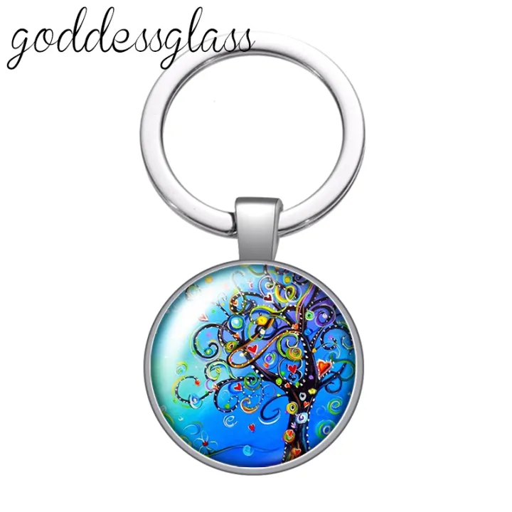 New%20Colorful%20Life%20of%20Tree%20Beauty%20glass%20cabochon%20keychain%20Bag%20Car%20key%20chain%20Ring%20Holder%20Charms%20keychains%20gift%20-%20Image%206