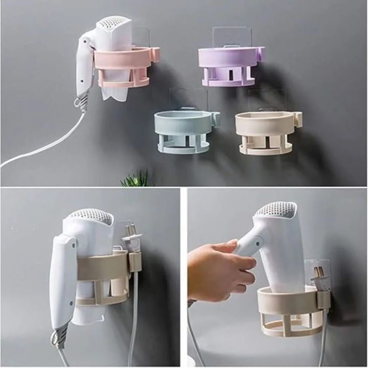 Home Bathroom Hair Dryer Storage Rack Holder - Hair Stand