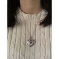 Love Heart Locket Pendants for Women Men Openable Photo Frame Picture Necklace.
