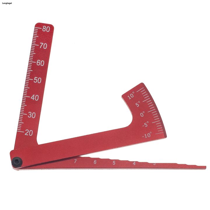Adjustable Chassis Ruler 3-in-1 Aluminum Height Gauge Ruler for RC Car, Camber Ride Dip Angle ...