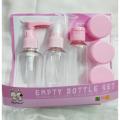 Travel kits bottle Set 9 pcs, Made in PRC..