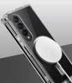 High Quality Case for Samsung Galaxy Z Fold 3 4 5 Clear Magsafe Case for Galaxy Z Flip 3 4 Transparent Shockproof Cover.