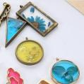 10pcs/Set Geometric Bezel Hollow Base Open UV Resin Crafts Blank Frame Charms Pendants DIY Earrings Necklace Jewelry Making. 