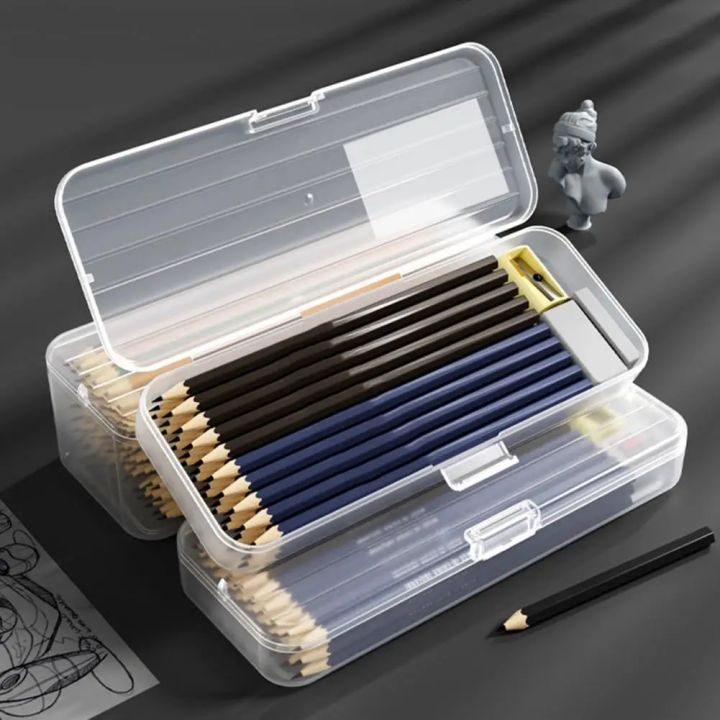 Pencil%20Case%20Large%20Capacity%20Pencil%20Box%20Space-Saving%20Transparent%20Plastic%20Storage%20Box%20for%20Home%20School%20Office%20Supplies%20-%20Image%205