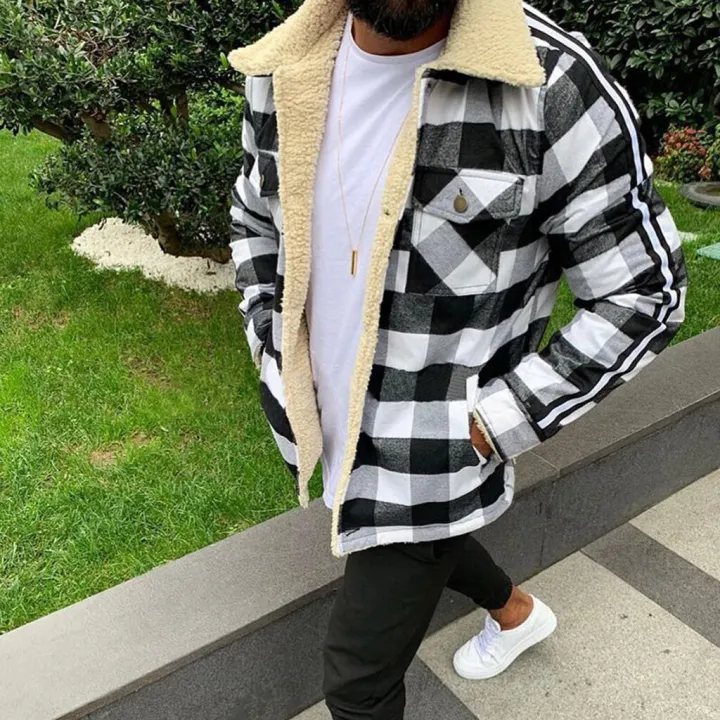 2021%20Men's%20Fashion%20Plaid%20Coat%20Compound%20Cardigan%20Casual%20Blouse%20Plush%20Tops%20Coat%20High%20Quality%20Loose%20Comfy%20Daily%20Coat%20Dropshipping%20-%20Image%202