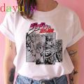 Jojo Bizarre Adventure T Shirt Women Jn Anime Summer Top T-shirt Kawaii Jojo Graphic Tshirt Uni Cartoon Female Manga. 