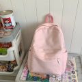 2023 summer new simple large-capacity student school bag outdoor travel tide Korean version of small fresh women's backpack.