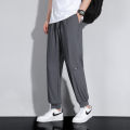 ew Ice Silk lus Large Size en's ylon Fabr igh Elast s Casual rousers Summer Loose All- ants. 