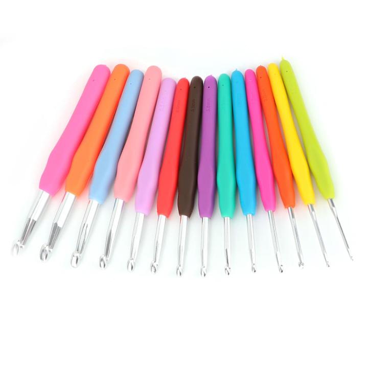 14pcs%20Crochet%20Hooks%202.0-10.0mm%20Soft%20Handle%20Knitting%20Needles%20Sewing%20Weave%20Accessories%20-%20Image%205