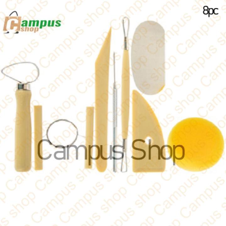 8Pcs Pottery Tools Set Clay Needle Cutter Loop Ribbon Ceramics Clay Sculpting Modeling Tool Kit