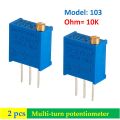 Multi-turn potentiometer 10K (model: w103) 2 pics. 