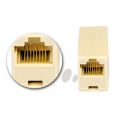 10PCS RJ45 Female to Female Network Ethernet Lan Cable Joiner Connector new.