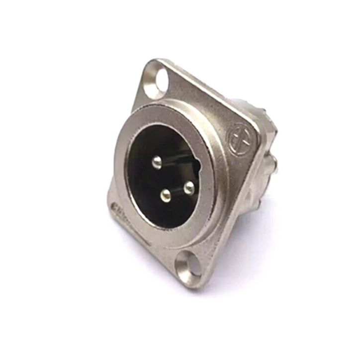 1pcs%203,4,5%20pin%20Square%20Cannon%20Male/Female%20Metal%20XLR%20Microphone%20Speaker%20Panel%20mount%20socket%20Connector%20-%20Image%204