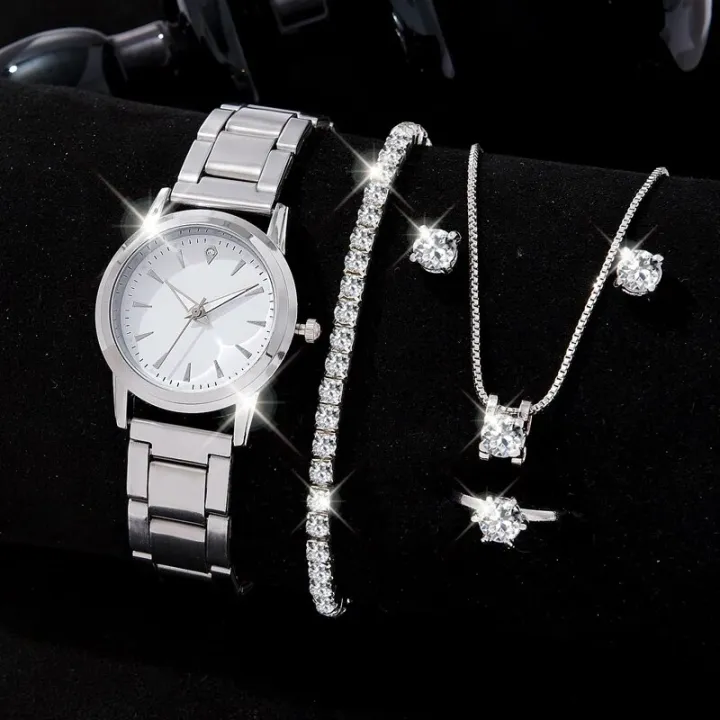 New%206PCS%20Set%20Luxury%20Watches%20Set%20Women%20Silver%20Fashion%20Elegant%20Wristwatch%20Quartz%20Watch%20Ladies%20Clock%20-%20Image%209