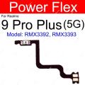 Power Volume Buttons Flex Cable For Realme 9 9 Pro Plus 9i 9 Speed 5G ON OFF Power Volume Switch Keys Flex Cable Parts.