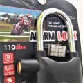 Large Size Security Alarm Lock for Bike and Door Security. Security Alarm Tala of Metal body & Long shackle..