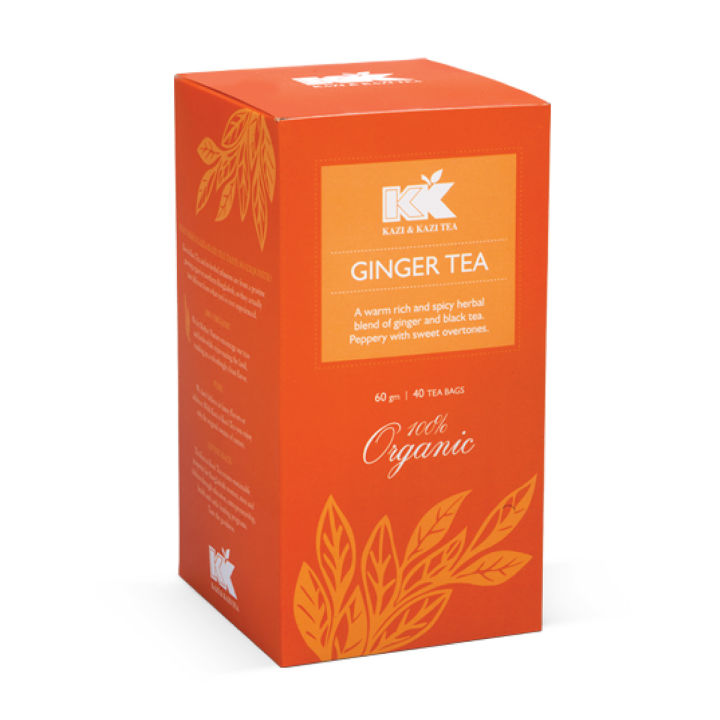 Kazi & Kazi Ginger Tea Box (40 Tea Bags) - 60gm