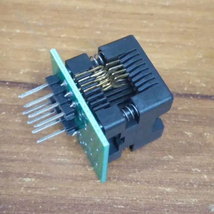 SOIC8 SOP8 To DIP8 Programmer Adapters Socket Converter Module 150mil For 25xx EEPROM Flash 8 Pin SMD Programming Leads