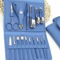16 Pcs Manicure Pedicure Set, Professional Nail Clipper Kit Stainless Steel Nail Scissors Grooming Kit with PU leather case, Cuticle Remover Tools. 