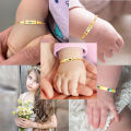 Alien Personalize Baby Name Bracelets Non Allergy Stainless Steel Infant Baptism Bangle Jewelry Custom Boy Girl Family Love Gifts. 
