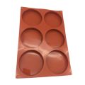 【happy one】3/6 Holes Large Round Disc Candy Silicone Mold Shallow Cylinder Cake DIY Handmade Chocolate Mold Silicone Baking Molds.